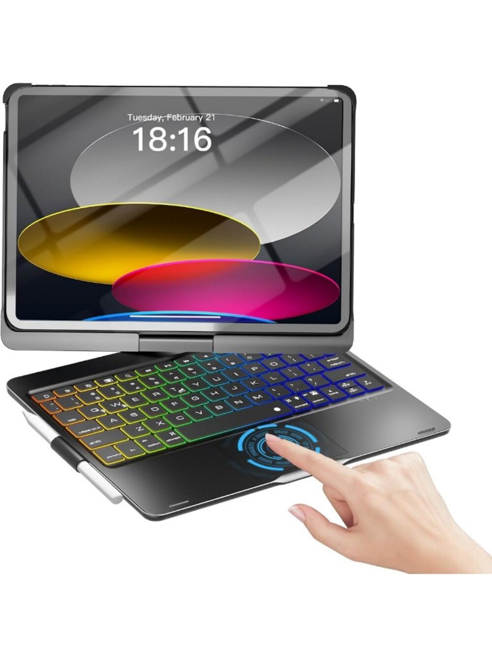 Keyboard Case for iPad 10/11, iPad Air 11 - Slim, Lightweight, Protective Cover